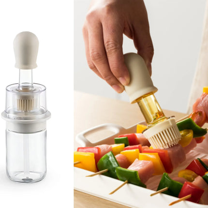 Bulk 12 Glass Oil Dispenser W Brush 180ml