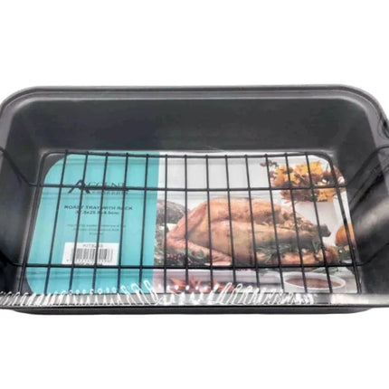 Bulk 6 Roasting Tray With Rack 37.5x25.8x4.5cm
