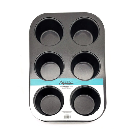 Bulk 12 6 Cup Muffin Tray 26.5x17.5x3cm