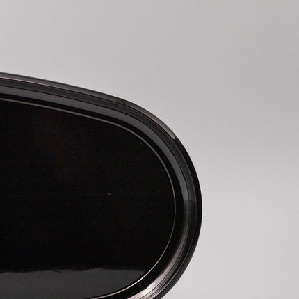 Platter Oval 42.5cm Black Lacquerware Glaze