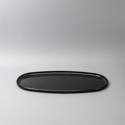 Platter Oval 42.5cm Black Lacquerware Glaze