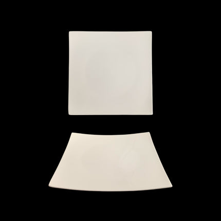 bulk 24 White New Bone China Square Side Plate 9in 22x2cm