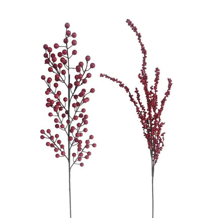 Bulk 24 Xmas Red Berry Pick 70cm 2 Asst