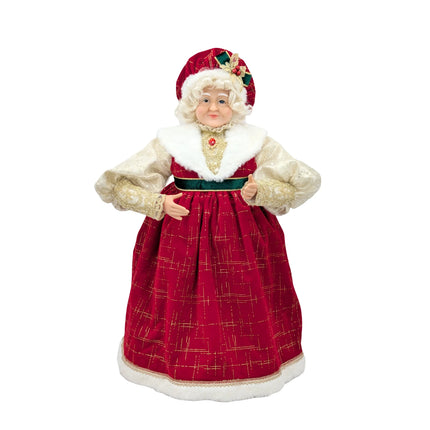 Bulk 2 Xmas Red Velvet Mrs Claus 60cm