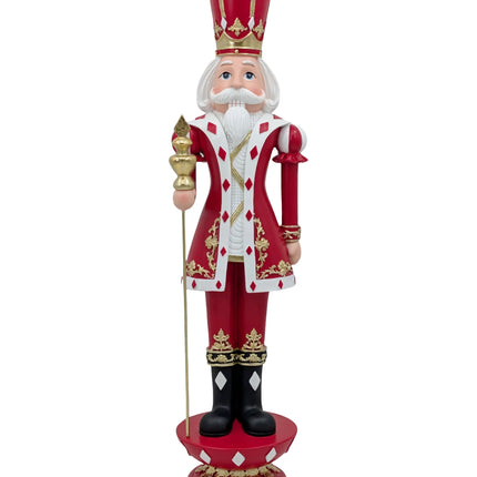 Bulk 2 Resin Diamond Pattern Nutcracker 17x15.8x63cm