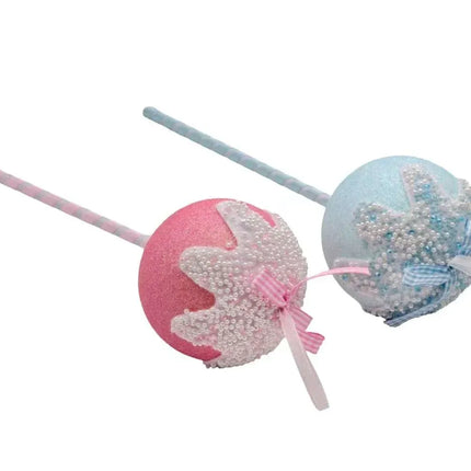 Bulk 24 Xmas Candycane Lollipop 10x35cm 2 Asst