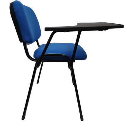 NNECN Lecture Chair with Table Top for Classroom Lecture Training Conference (Set of 6-Blue)