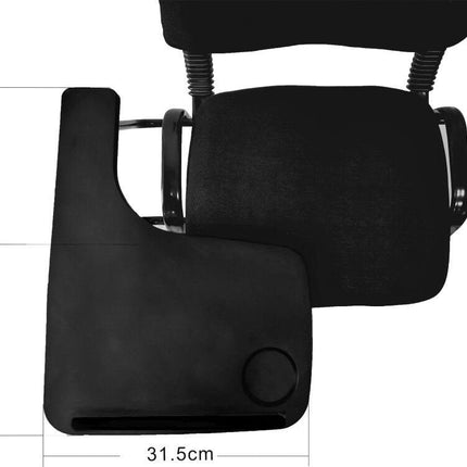 NNECN Lecture Chair with Table Top for Classroom Lecture Training Conference (Set of 6-Black)