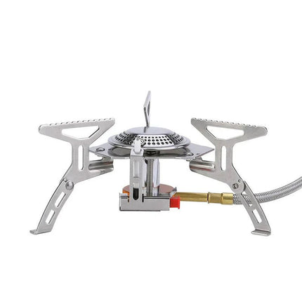 Portable Split Gas Stove Silver