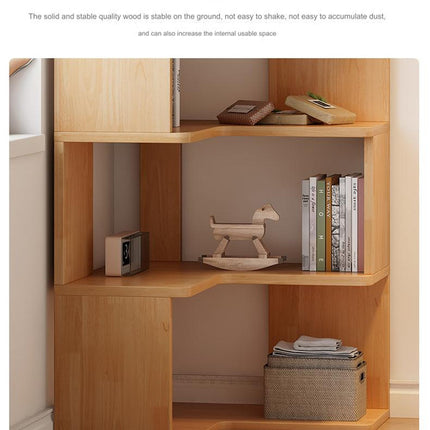 NNETMLT 5 Tier Industrial Corner Bookshelf