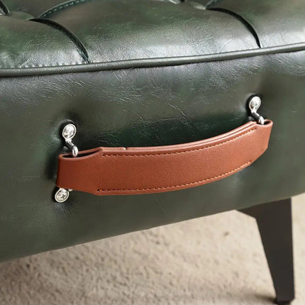 NNETM Super Soft Faux Leather Upholstered Seat - Green Black