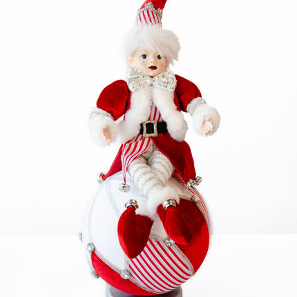 LUXURY ELF ON BALL TABLE DECORATION 40CM