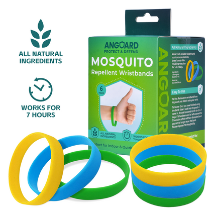 6 Pcs Mosquito Repellent Wristbands