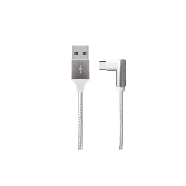1M USB A to USB C Right Angle 90 Degree L Shape Fast Charging Cable