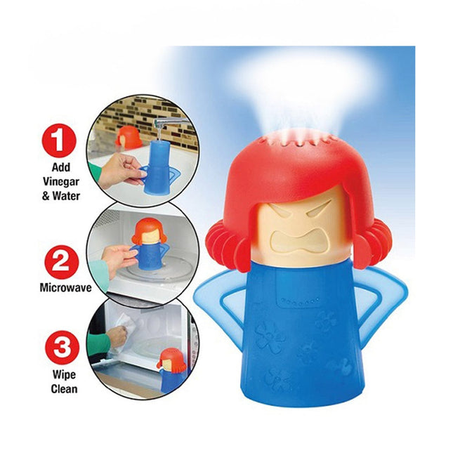 3 Pcs MAD MAMA Microwave Cleaner – BPA-Free Steam Cleaning (Assorted Colors)