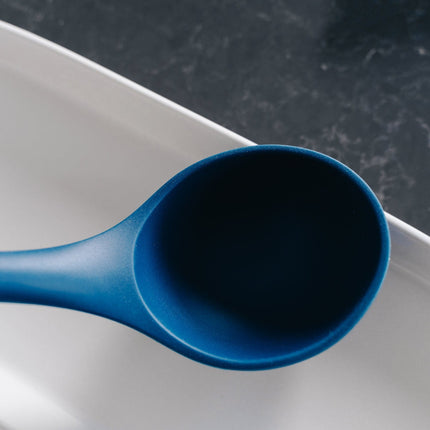 Beechwood & silicone ladle navy