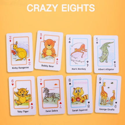 Crazy Eight Hearts Old Maid Fish Educational children card games - Old Maid