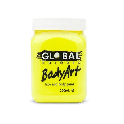 Global Colours BodyArt  Face and body paint in Jar 200ml Performance quality - Deep Green