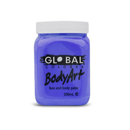 Global Colours BodyArt  Face and body paint in Jar 200ml Performance quality - Deep Green