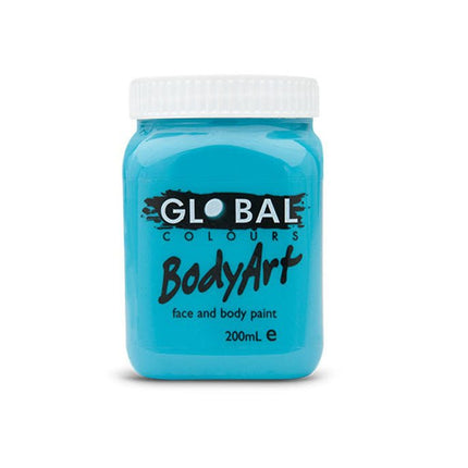 Global Colours BodyArt  Face and body paint in Jar 200ml Performance quality - Deep Green
