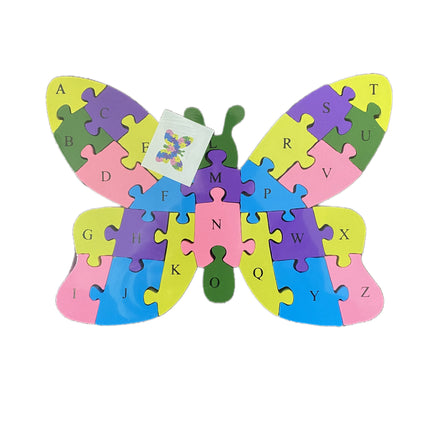 WOODEN ANIMAL PUZZLES ALPHABET AND NUMBER ASSORTED - Snake