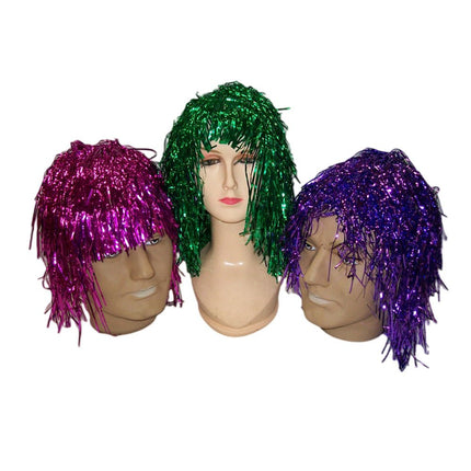 Party tinsel wig-assorted colour - Multi-colour