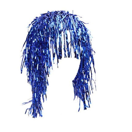 Party tinsel wig-assorted colour - Green