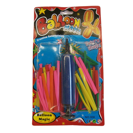 4x Magic balloons with pump