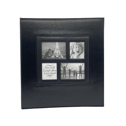 Extra Large 600-Pocket Leather Photo Album - Brown