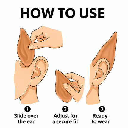 Pointy Elf Ears – Soft Latex Cosplay Costume Accessory for Adults & Kids