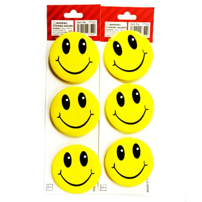 Smiley face badges - Large 5.5cm