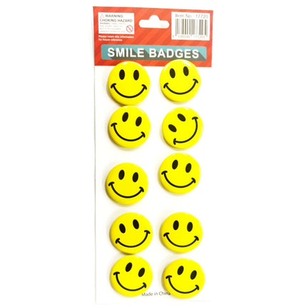 Smiley face badges - Small 3cm