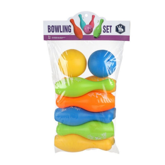 Toy bowling play set