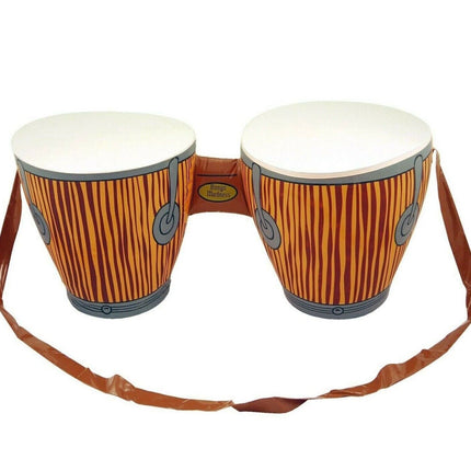 Inflatable Double Bongo Drums African Tropical Beach Party Fancy Dress Hawaiian Luau