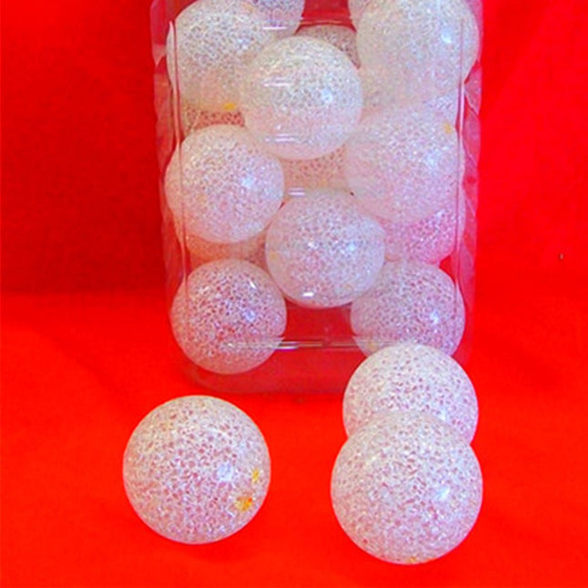 6x Glitter snow balls
