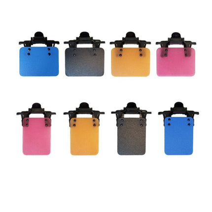 ISSF Flip-Up Eyeshield Sport Shooting Eye Shield Aim Blocker Targeting Sight Cover Blinding - Pink-Vertical 3x4cm