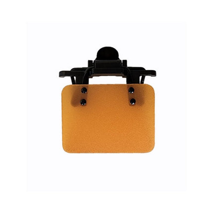ISSF Flip-Up Eyeshield Sport Shooting Eye Shield Aim Blocker Targeting Sight Cover Blinding - Yellow-Vertical 3x4cm