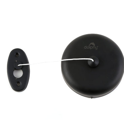 Retractable Single Clothesline - Black