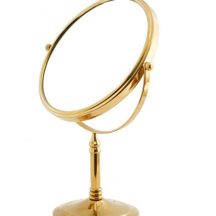5X & 1X Tabletop Magnifying Mirror - Royal Gold