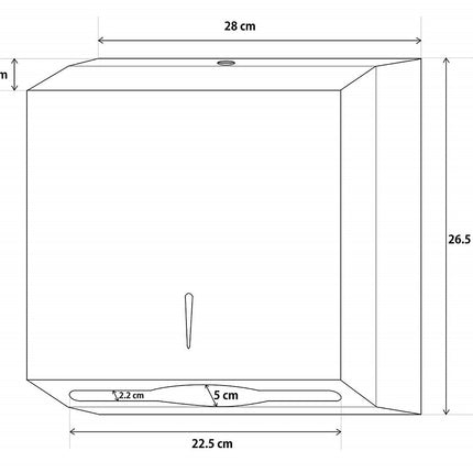 SS Slimline Paper Towel Dispenser
