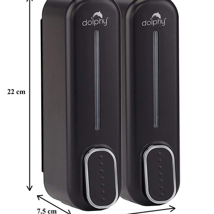 CLASSIC Dual Soap/Shampoo Dispenser 300ml -Black