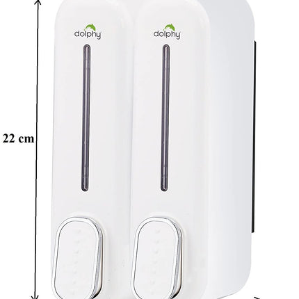 CLASSIC Dual Soap/Shampoo Dispenser 300ml -White