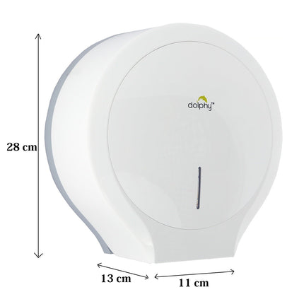 CLASSIC Jumbo Toilet Paper Roll Dispenser - White