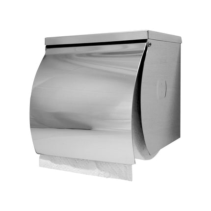 SS Single Toilet Roll Holder with Shelf
