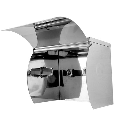 SS Single Toilet Roll Holder with Shelf