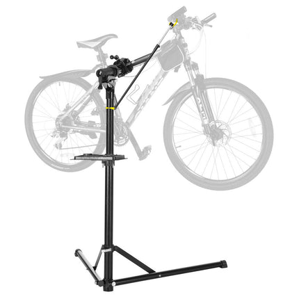 Bike Repair Rack 360 Rotating 40 to 63Inch Height Adjustable Home Bicycle Mechanic Stand Anti-Slip Foldable Maintenance Stand with Tool Tray Max Load 60lbs