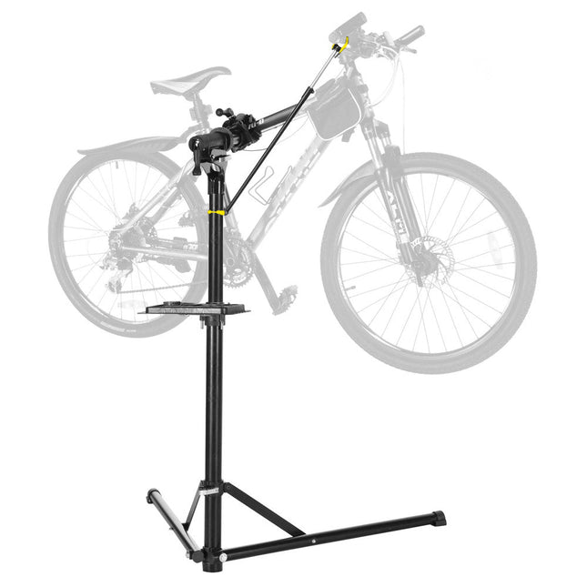 Bike Repair Rack 360 Rotating 40 to 63Inch Height Adjustable Home Bicycle Mechanic Stand Anti-Slip Foldable Maintenance Stand with Tool Tray Max Load 60lbs