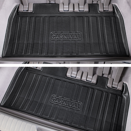 Cargo Mat Kia Carnival 2021-2023 Boot Liner Frunk Mat TPE Cargo Liner All Weather TPE Mat Accessories Rear Trunk Mat Water Proof