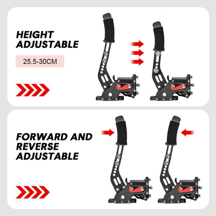 Racing Games Handbrake PC USB Universal Adjustable Aluminium Alloy Handbrake Dual Modes Plug and Play Applicable All Steering Wheel Stand SIM Racing Games