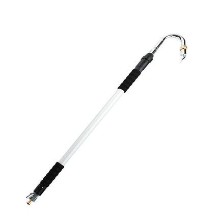 Stainless Steel Pressure Washer Gutter Cleaner Aluminium Alloy Water Fed Pole for Gutter Cleaning 180 Rotatable Nozzle Max 1.75m With Curved End